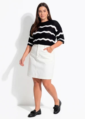 Quintess - Blusa Preta em Tricô - QUINTESS