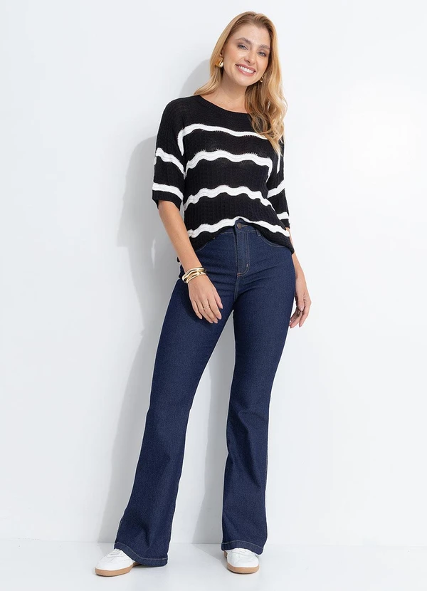 Quintess - Blusa Preta em Tricô 3