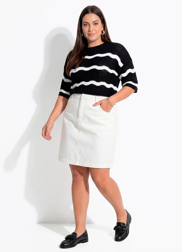 Quintess - Blusa Preta em Tricô 7