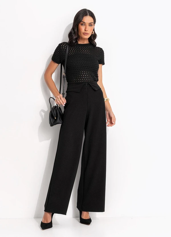 Quintess - Blusa Preta em Tricô 5