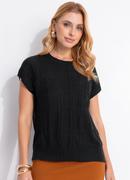 Blusa Preta em Tricot