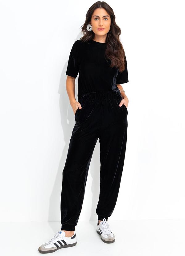 Quintess - Blusa Preta em Veludo 7