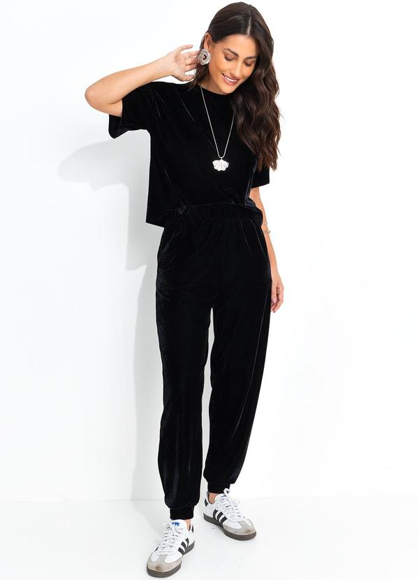 Quintess - Blusa Preta em Veludo 8