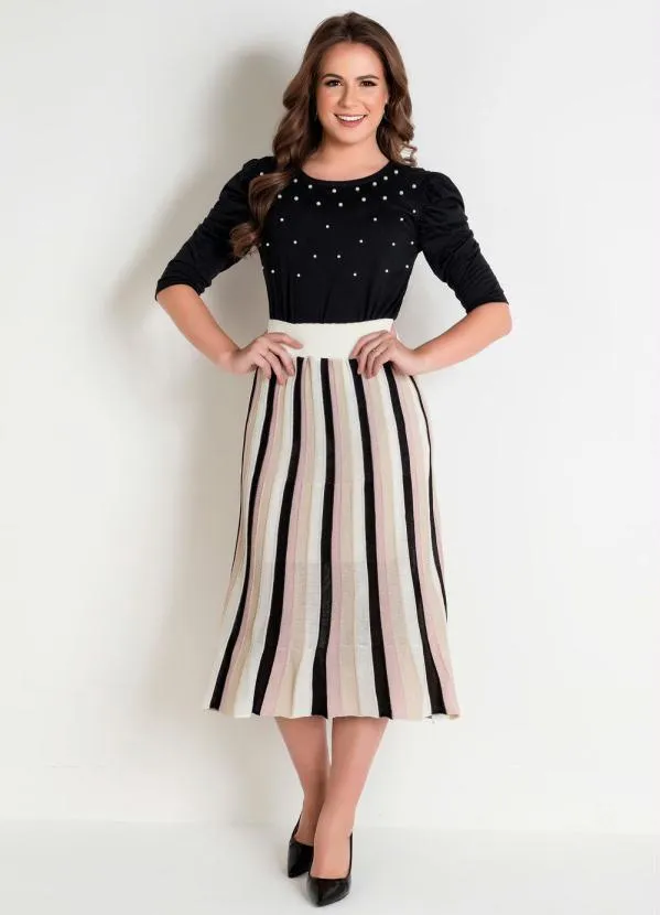 Rosalie - Blusa Preta  com Pérolas 4