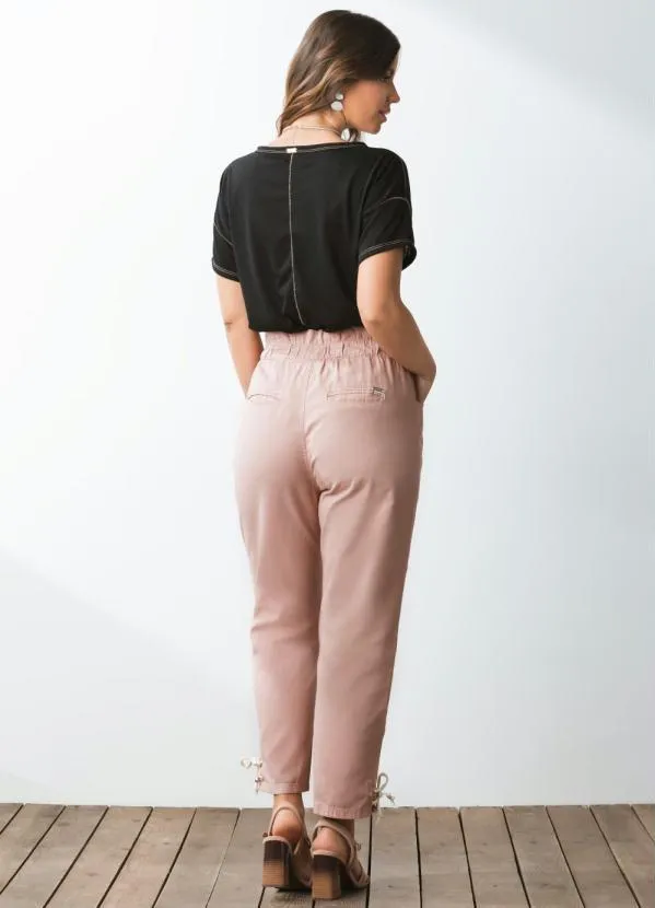 Quintess - Blusa Preta Soltinha com Decote V 10