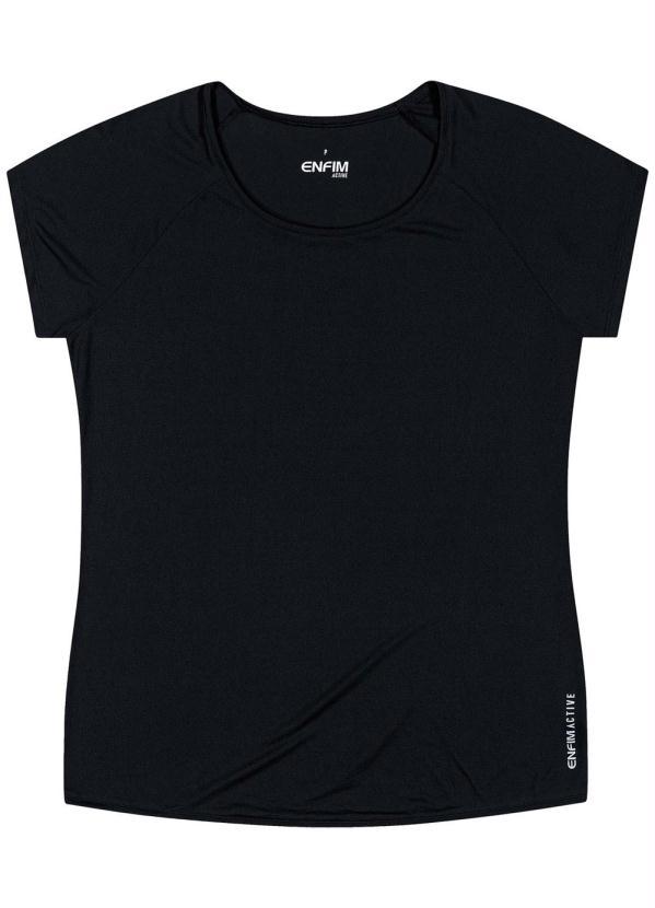 Enfim - Blusa Preta Tradicional Dry