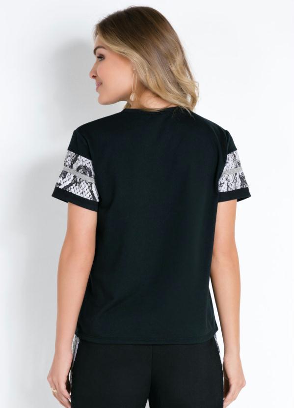 Quintess - Blusa Preto Cobra 2