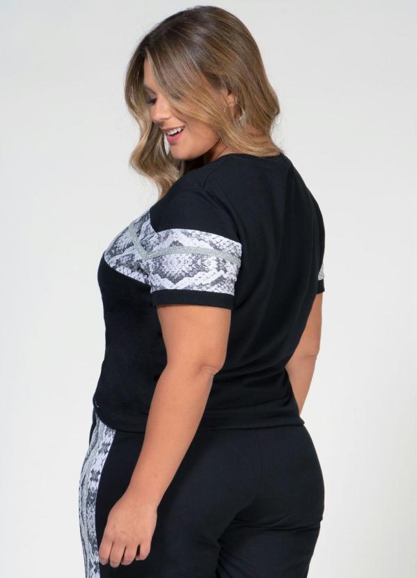 Quintess - Blusa Preto Cobra 6