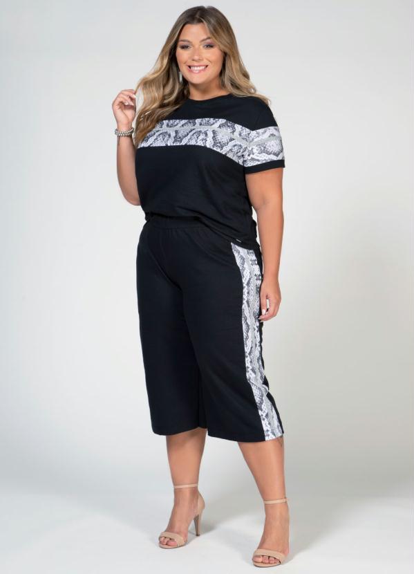 Quintess - Blusa Preto Cobra 7