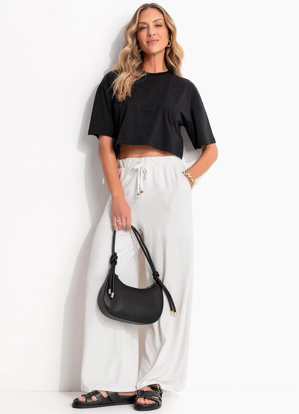 Quintess - Blusa Preto em Canelado 11