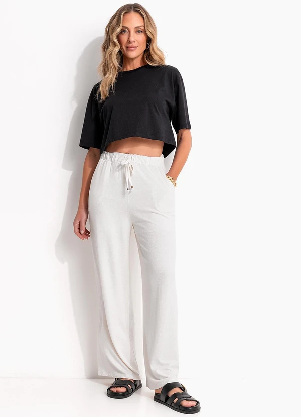 Quintess - Blusa Preto em Canelado 10