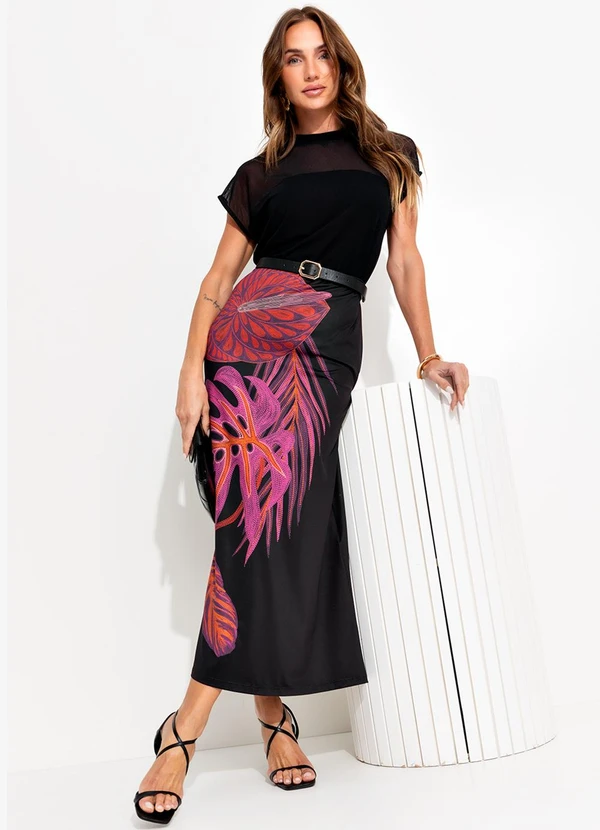 Quintess - Blusa Preto em Malha Crepe 2