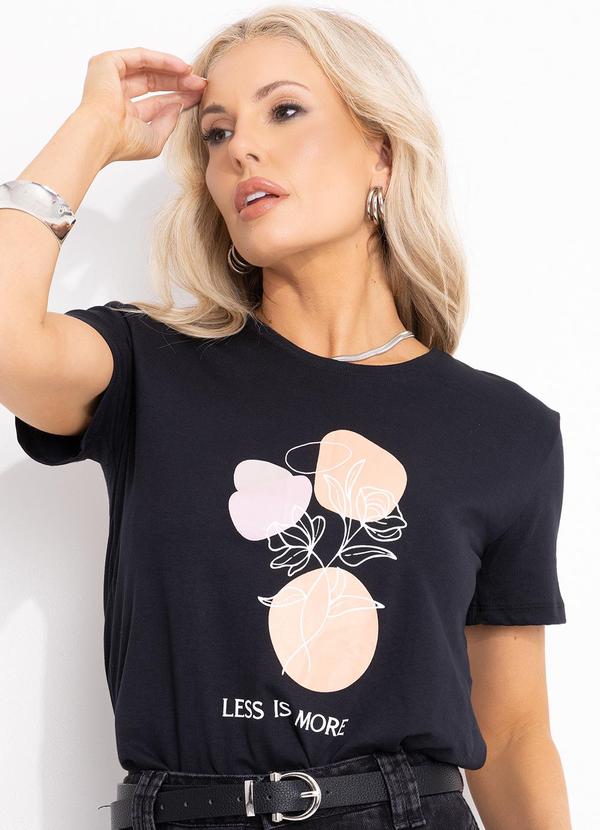 Bimini - Blusa Preto em Malha de Algodão