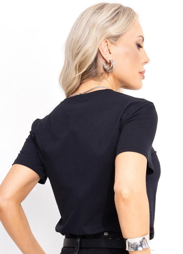 Bimini - Blusa Preto em Malha de Algodão 5