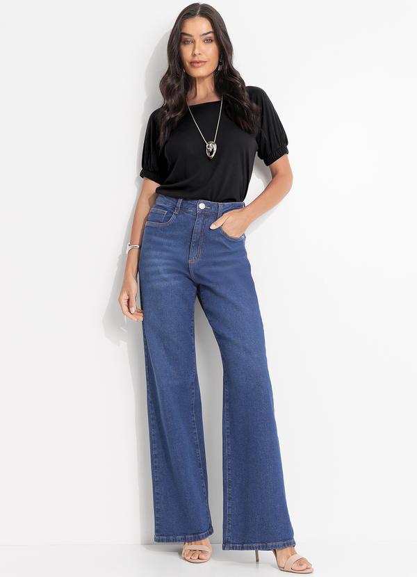 Quintess - Blusa Preto em Malha Viscotricot 3