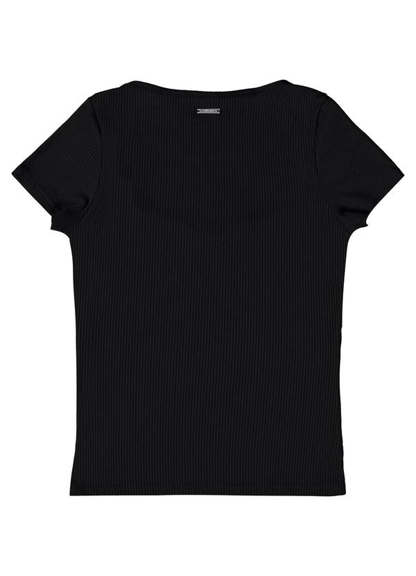 Enfim - Blusa Preto Justa Canelada 2