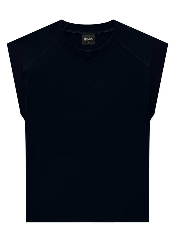 Enfim - Blusa Preto Muscle Tee em Malha