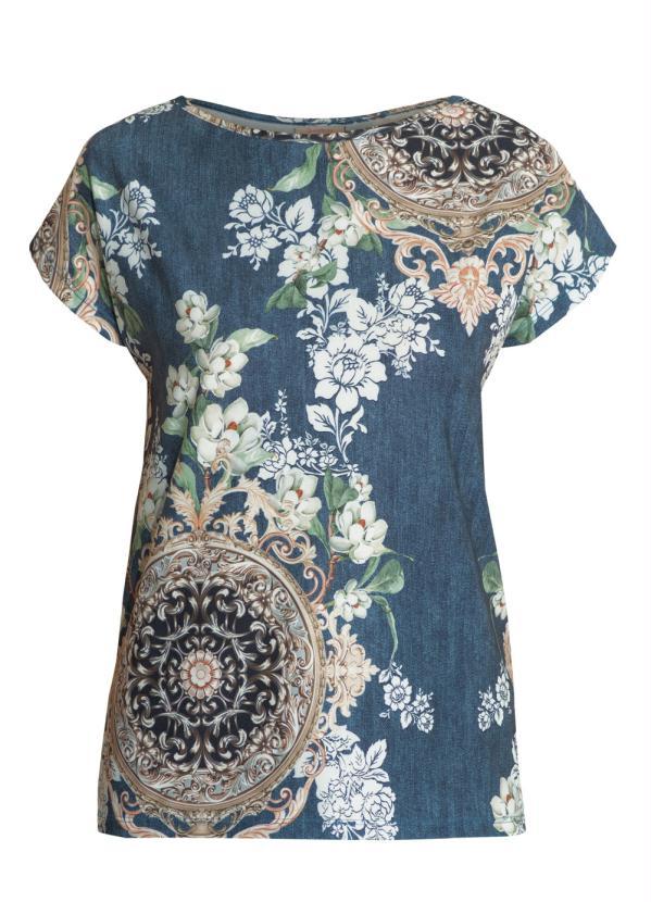 Quintess - Blusa Quintess Floral com Manga Curta 5