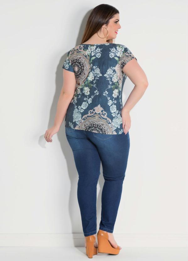 Quintess - Blusa Quintess Floral com Manga Curta 9