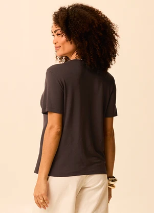 Malwee - Blusa Regular em Moletinho Café - MALWEE