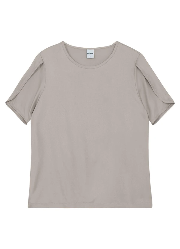 Malwee - Blusa Regular em Viscose Cinza