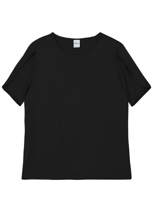 Malwee - Blusa Regular em Viscose Preto - MALWEE