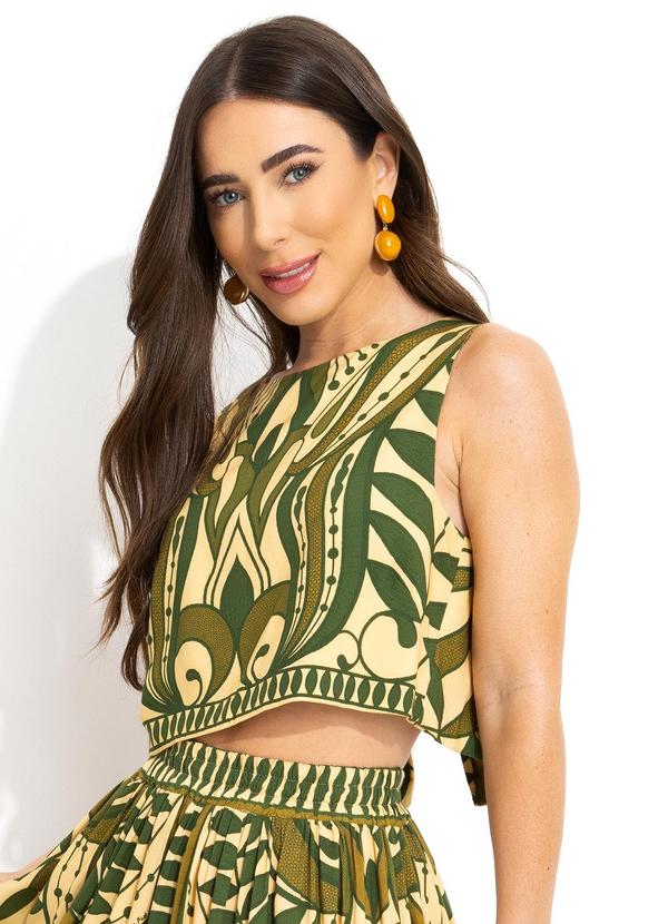 Farm - Blusa Rendeira Amarelo