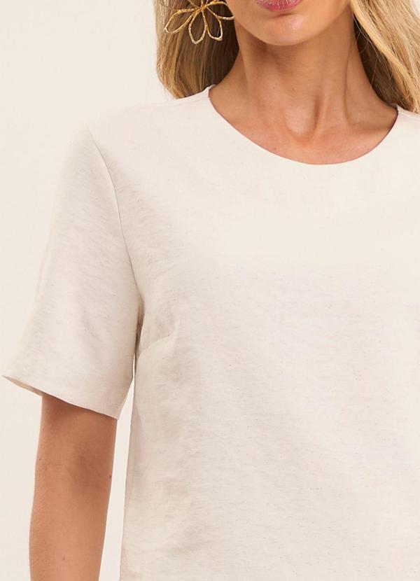 Doce Trama - Blusa Reta Brisamar com Decote Redondo Branco 6
