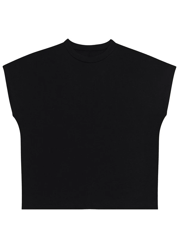 Malwee - Blusa Reta Comfy Touch Preto 4