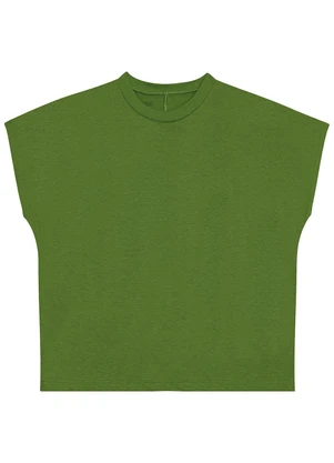 Malwee - Blusa Reta Comfy Touch Verde Folha - MALWEE