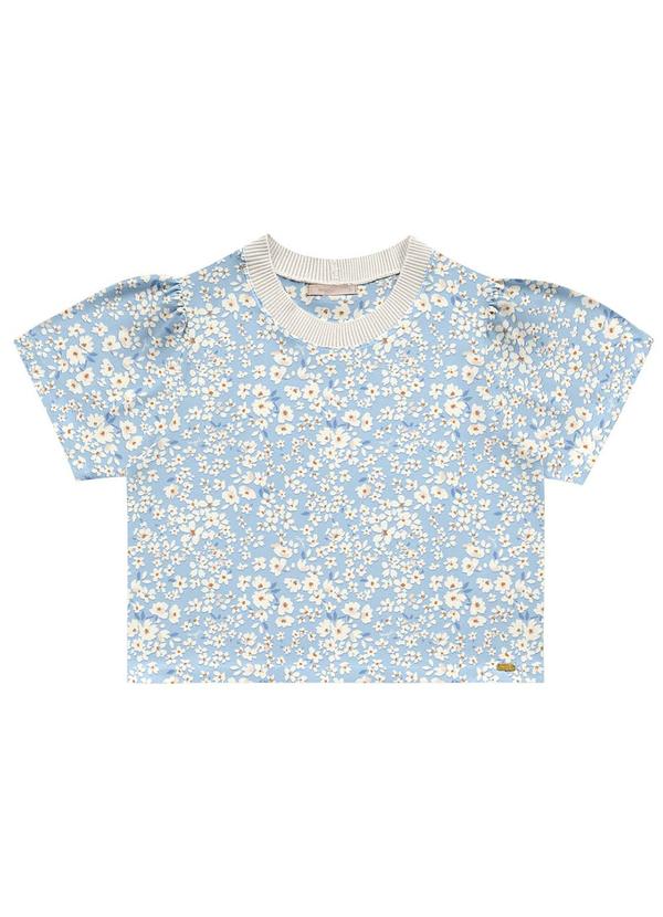 Angel - Blusa Retilinea Viscose Azul