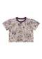 Angel - Blusa Retilinea Viscose Estampada Bordo - variação: Bordo