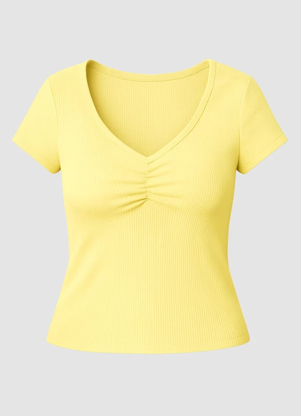 Yends Fashion - Blusa Ribana Feminina Ribana Amarelo 4