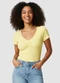 Yends Fashion - Blusa Ribana Feminina Ribana Laranja - variação: Amarelo