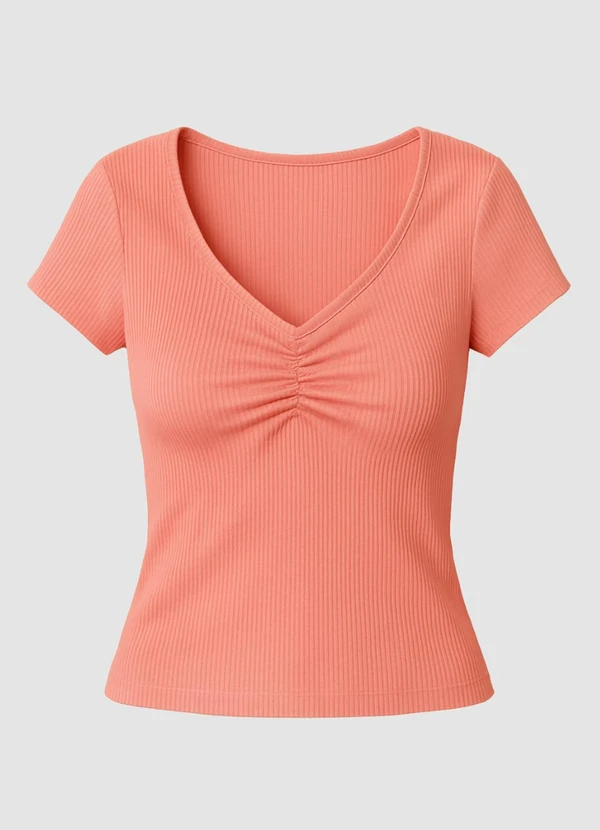 Yends Fashion - Blusa Ribana Feminina Ribana Laranja 4