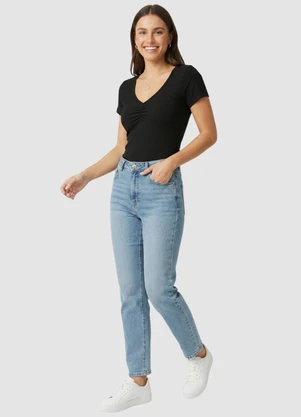 Yends Fashion - Blusa Ribana Feminina Ribana Preto - YENDS FASHION