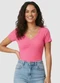 Yends Fashion - Blusa Ribana Feminina Ribana Laranja - variação: Rosa