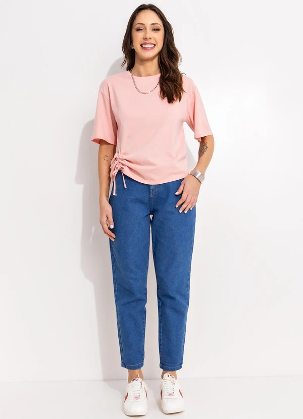 Bimini - Blusa Rosa Claro em Malha de Algodão 3