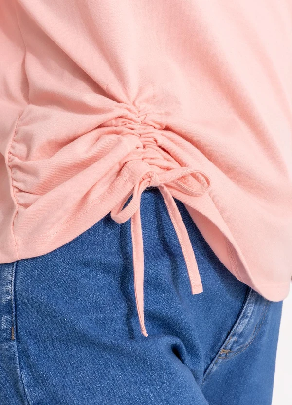 Bimini - Blusa Rosa Claro em Malha de Algodão 7