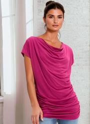 Blusa Rosa em Malha de Viscose