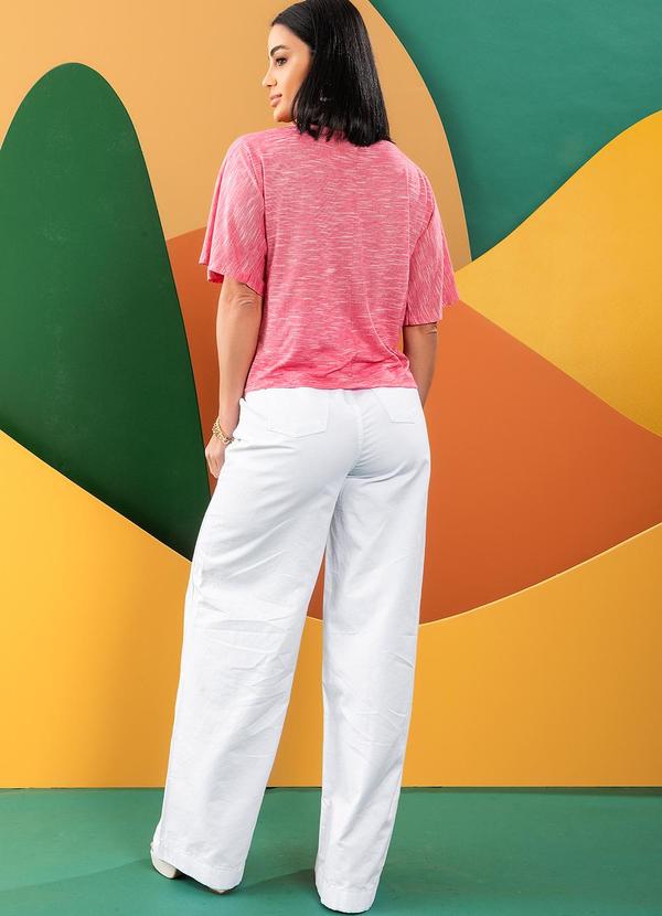 Quintess - Blusa Rosa em Malha Flamê 4