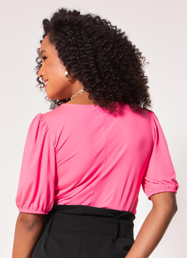 Quintess - Blusa Rosa em Malha Fria 2