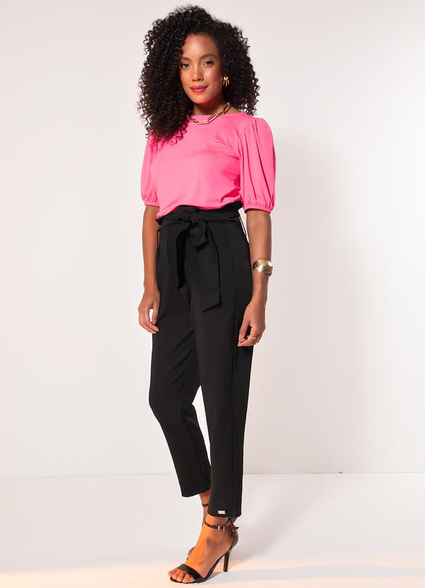 Quintess - Blusa Rosa em Malha Fria 3