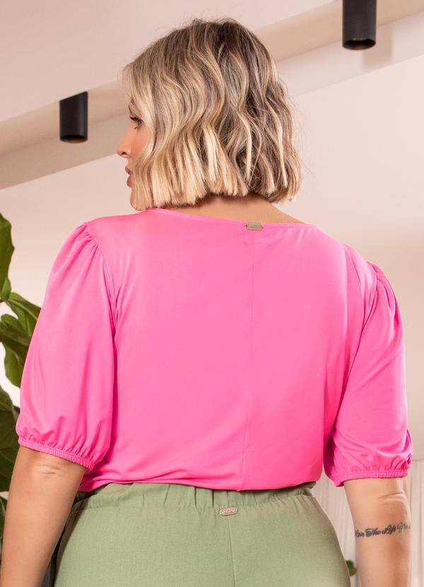 Quintess - Blusa Rosa em Malha Fria 6
