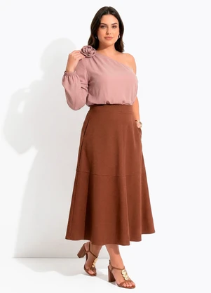 Quintess - Blusa Rosa em Poliéster com Elastano - QUINTESS