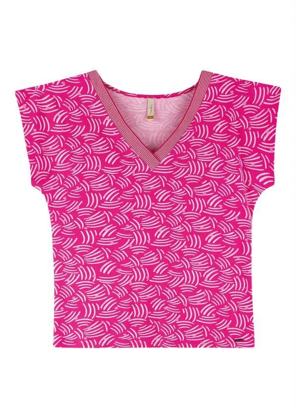 Marialícia - Blusa Rosa