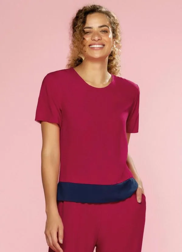 Marialícia - Blusa Rosa