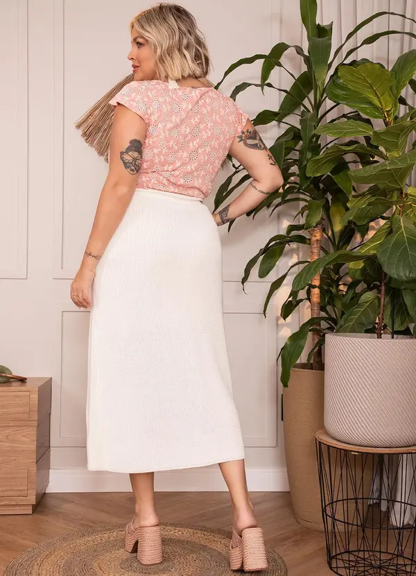 Quintess - Blusa Rosé em Malha Laise 2