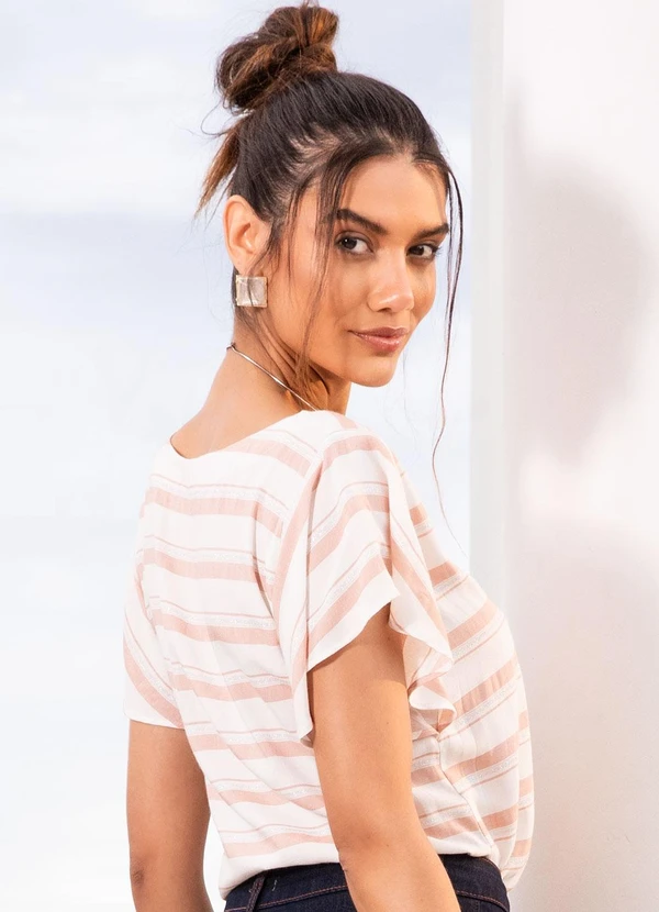 Quintess - Blusa Rosé em Viscose Plana 2