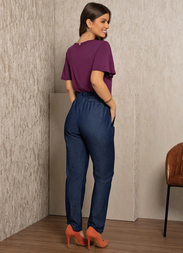 Quintess - Blusa Roxa com Cordel Transpassado 5